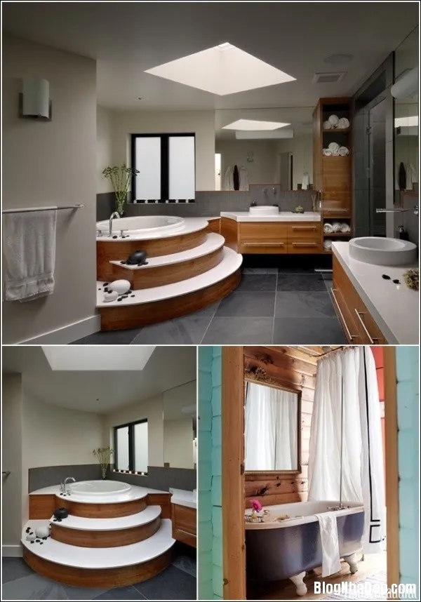 Những mẫu bồn tắm dành riêng cho việc thư giãn