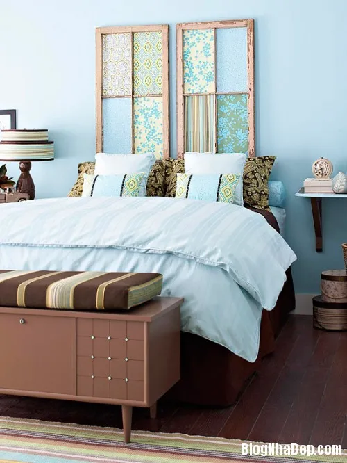 Những thiết kế đầu giường lạ mắt mộc mạc theo phong cách rustic