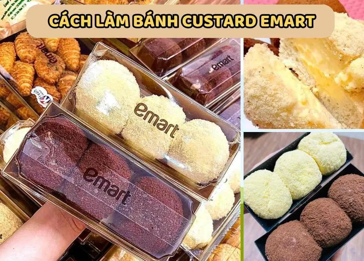 Cách làm bánh Custard Emart HOT trend, cực dễ, siêu ngon