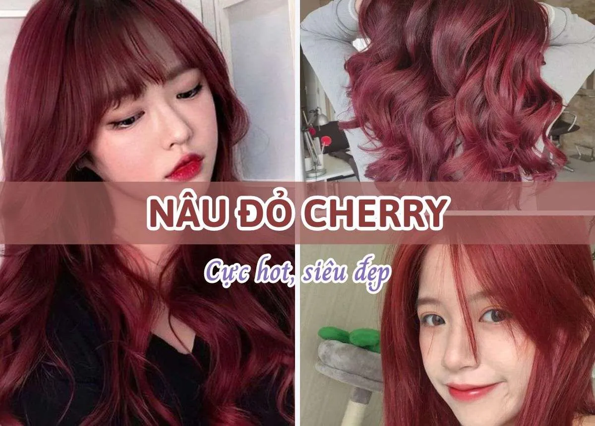 Nâu đỏ cherry có cần tẩy tóc không? 10 Màu tóc nâu đỏ cherry cực hot